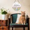 12x12" Welcome Spring Tulip Flower Wooden Door Sign – Front Door, Wall & Porch Hanging Decor for Indoor & Outdoor Summer Home, Yard, Garden